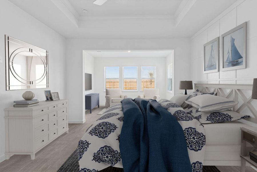 Spacious primary suite (*Photo not of actual home and used for illustration purposes only.)