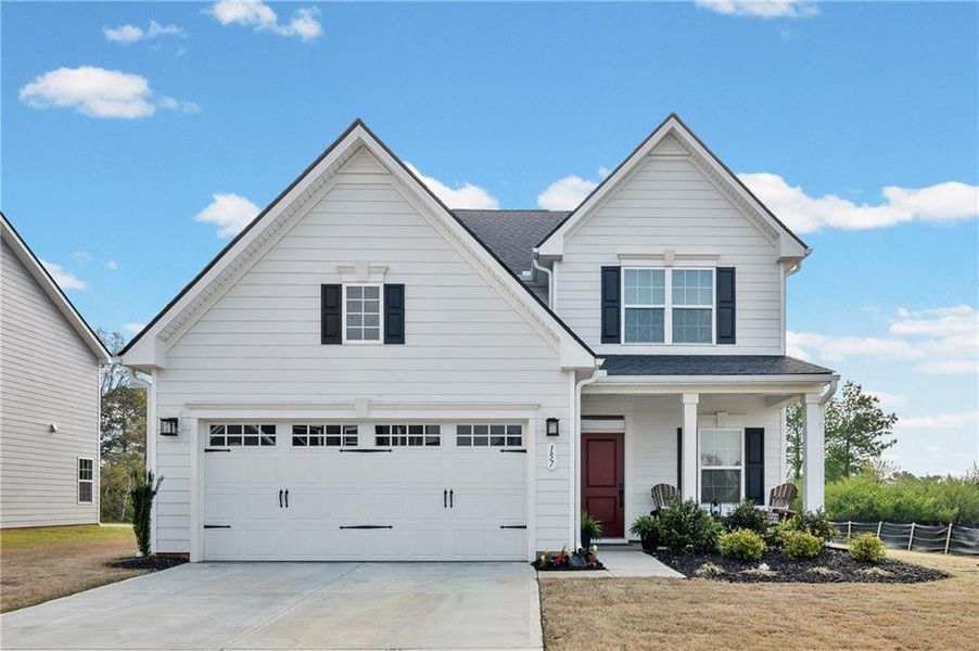 Front exterior of a new home in , Calhoun, GA, highlighting curb appeal (Image 25).