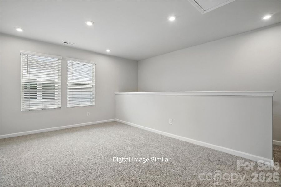 Spacious, unfurnished interior of a new home in Stonesummit at Reedy Creek, Charlotte (Image 5). Spacious, unfurnished interior of a new home in Stonesummit at Reedy Creek, Charlotte (Image 5).