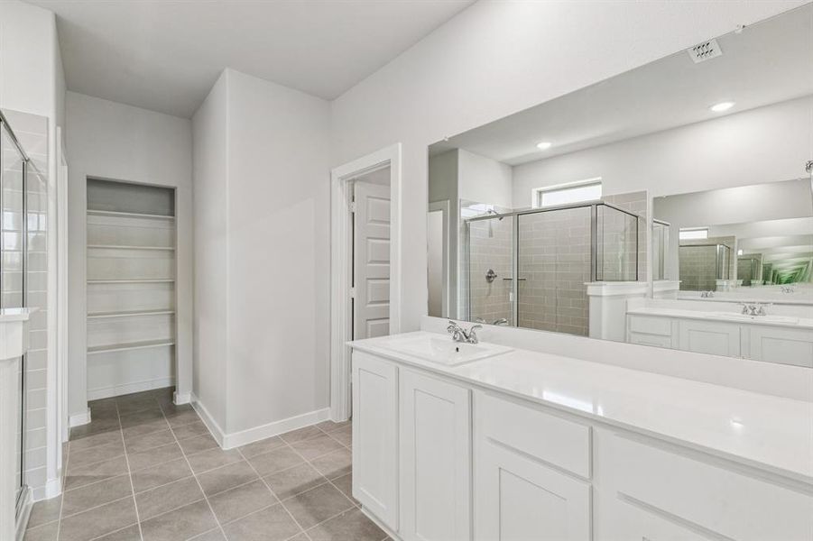 Primary Bathroom in the Winters home plan by Trophy Signature Homes – REPRESENTATIVE PHOTO Primary Bathroom in the Winters home plan by Trophy Signature Homes – REPRESENTATIVE PHOTO