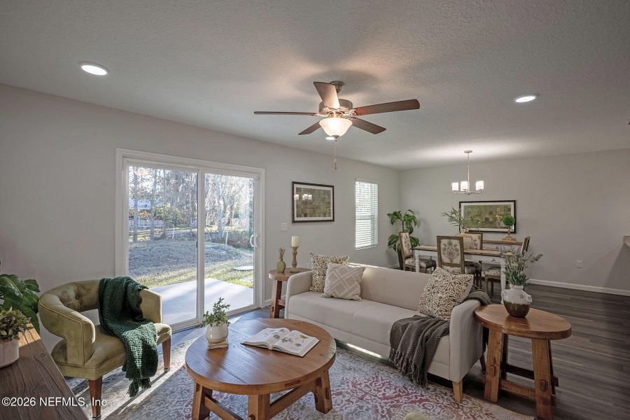 Furnished interior view inside a new home in , Jacksonville (Image 26). Furnished interior view inside a new home in , Jacksonville (Image 26).