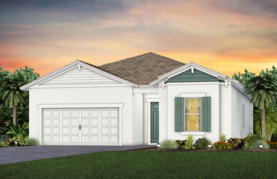 Representative exterior photo of a completed home built from the Prestige by Pulte Homes in SeaFlower, Bradenton, FL (Image 21). Representative exterior photo of a completed home built from the Prestige by Pulte Homes in SeaFlower, Bradenton, FL (Image 21).