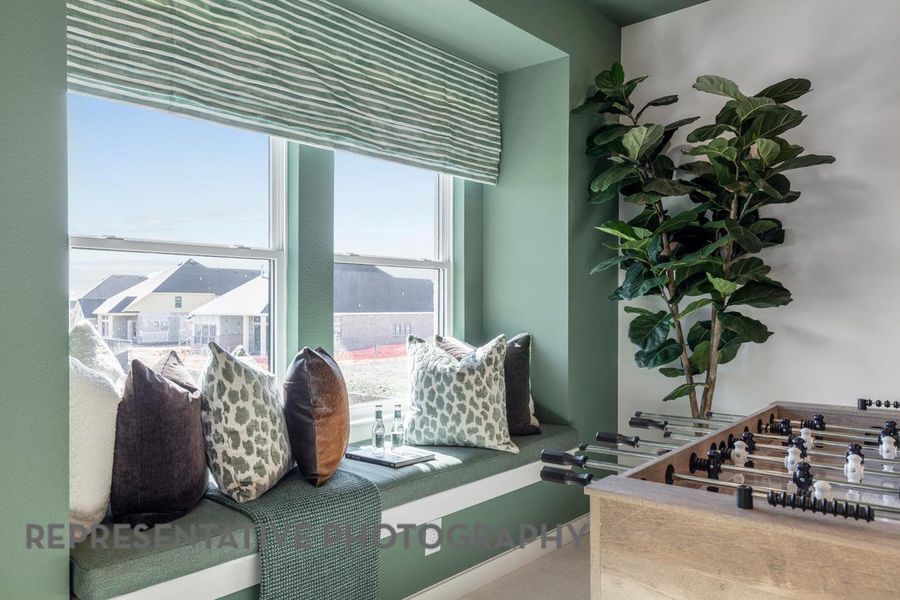 Furnished interior view inside a new home in Wolf Ranch: 51ft. lots, Georgetown (Image 32).