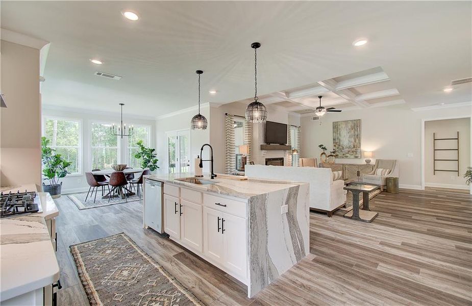 Furnished interior view inside a new home in , Hoschton (Image 16).