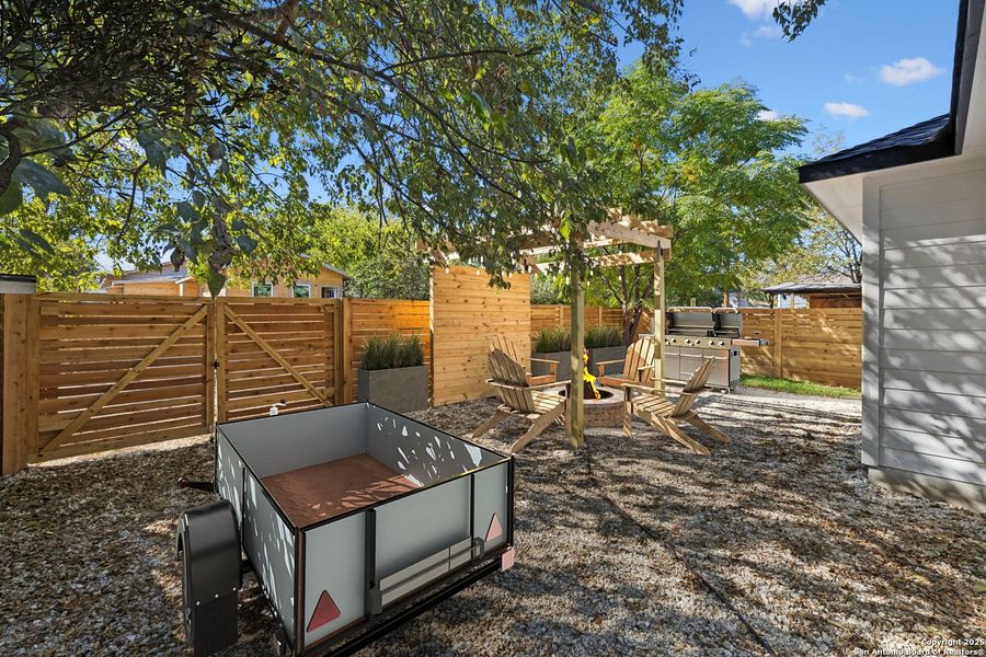 Exterior details and patio area of a home in , San Antonio (Image 32). Exterior details and patio area of a home in , San Antonio (Image 32).
