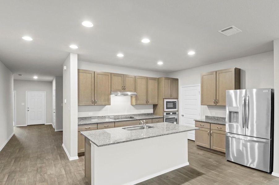 Furnished interior view inside a new home in Oaks at San Gabriel, Georgetown (Image 8).