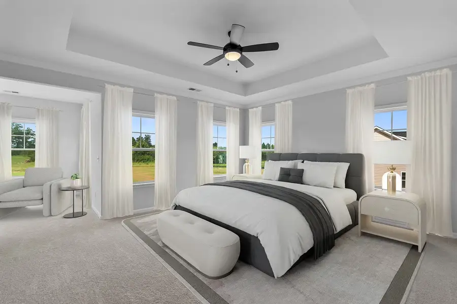Representative furnished interior of a home built from the Keowee - Vanguard Collection by Mungo Homes in Scotts Hill Village, Wilmington (Image 5).