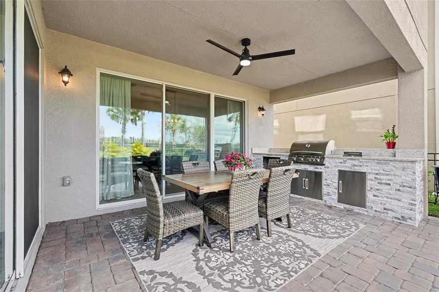 Exterior details and patio area of a home in , Wesley Chapel (Image 22). Exterior details and patio area of a home in , Wesley Chapel (Image 22).