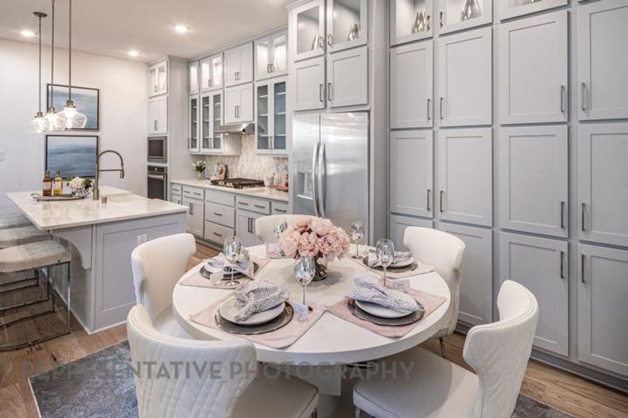 Furnished interior view inside a new home in Bridgeland Central: The Villas, Cypress (Image 14).