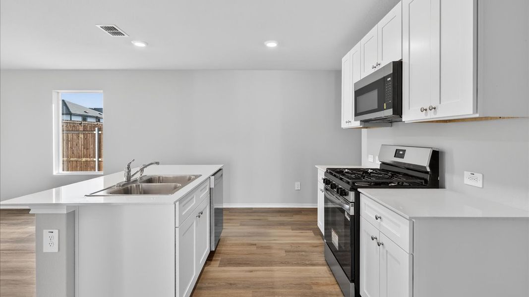 Representative furnished interior of a home built from the Barton by D.R. Horton in Hickory Grove, Krum (Image 5).