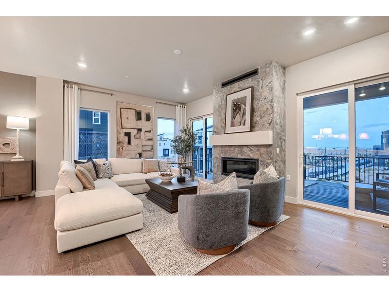 Furnished interior view inside a new home in Baseline, Broomfield (Image 26).