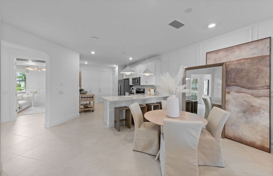 Café off the kitchen