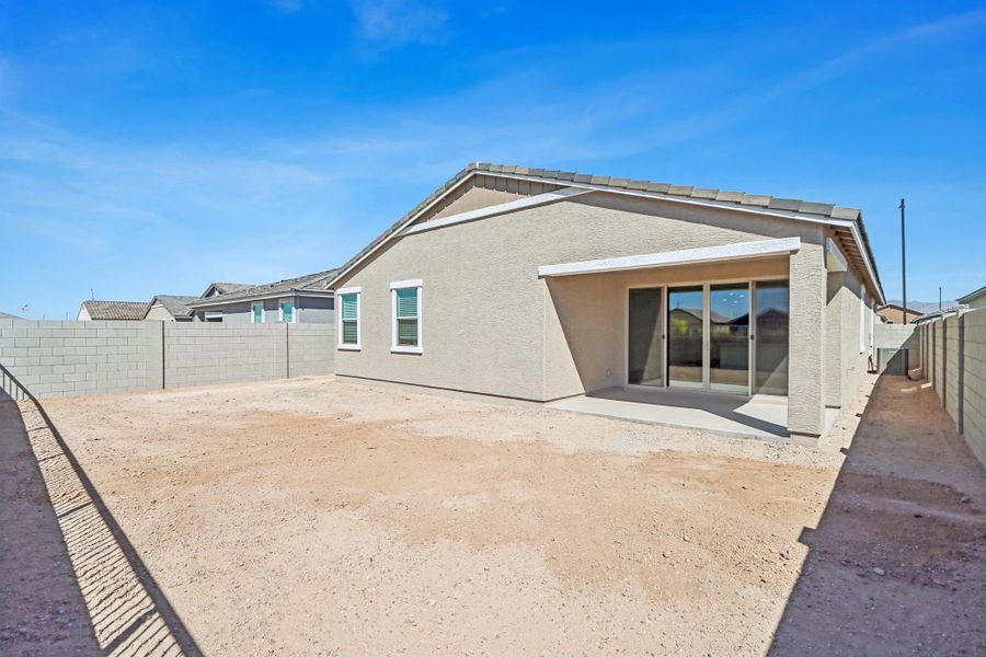 Back exterior elevation