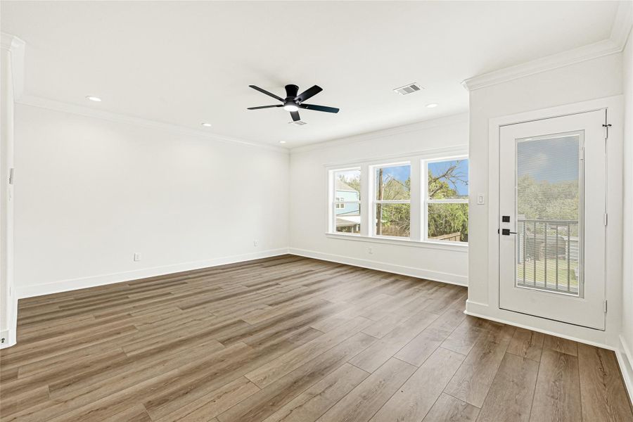 Spacious, unfurnished interior of a new home in , Houston (Image 12). Spacious, unfurnished interior of a new home in , Houston (Image 12).