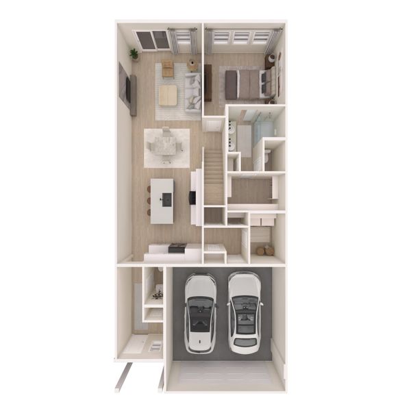 2D floor plan layout for the Seagrove by K. Hovnanian® Homes in Heath Golf & Yacht Villas, Heath, TX (Image 4). 2D floor plan layout for the Seagrove by K. Hovnanian® Homes in Heath Golf & Yacht Villas, Heath, TX (Image 4).