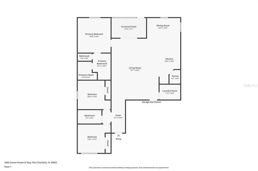 2D floor plan layout of this home in , Port Charlotte, FL (Image 4).