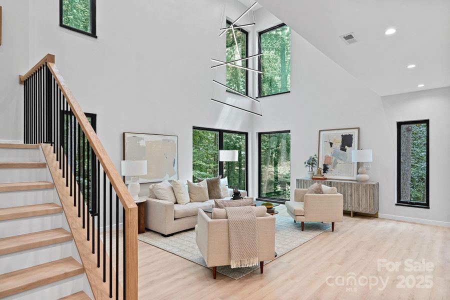 Furnished interior view inside a new home in , Charlotte (Image 13).