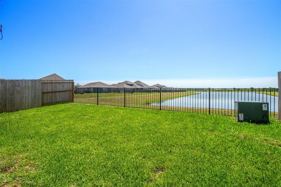 Extended lot with lake view