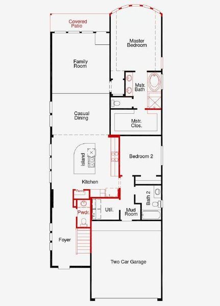 2D floor plan layout of this home in Jubilee, Hockley, TX (Image 3).