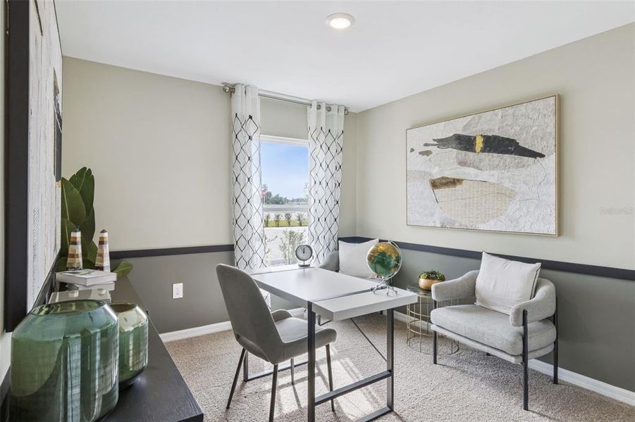 Furnished interior view inside a new home in , Davenport (Image 30).