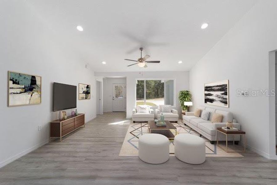 Furnished interior view inside a new home in , Ocala (Image 15).