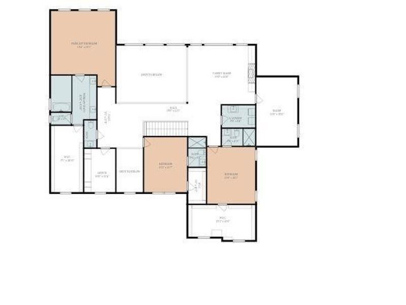 2D floor plan layout of this home in , Sugar Hill, GA (Image 4).
