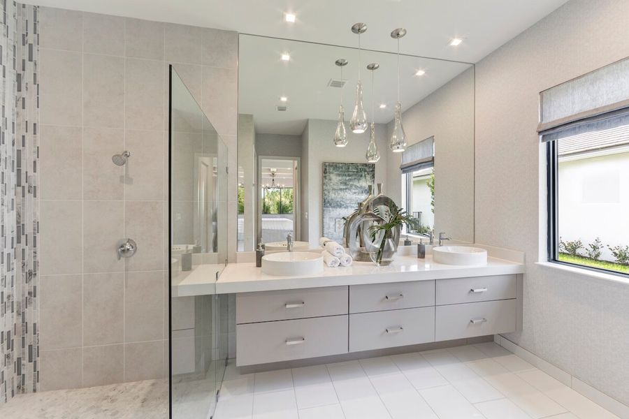 Representative furnished interior of a home built from the Fairway by CC Homes in Maple Ridge, Ave Maria (Image 7).