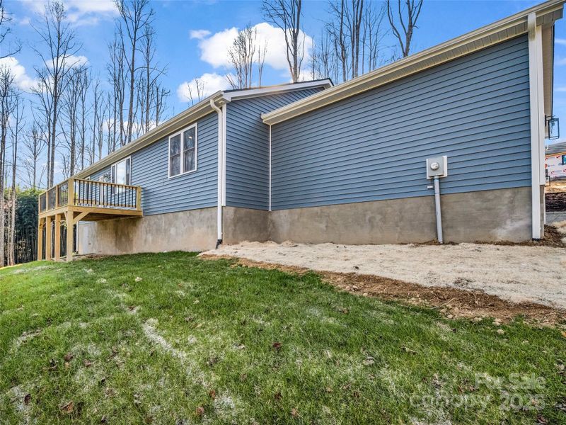 Exterior details and patio area of a home in , Flat Rock (Image 19). Exterior details and patio area of a home in , Flat Rock (Image 19).