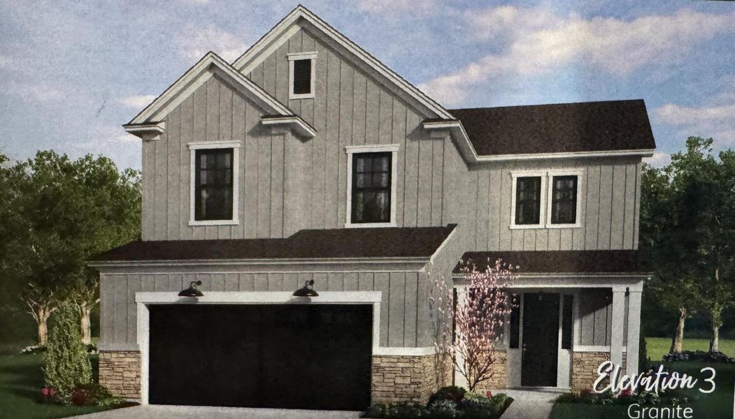 Front exterior of a new home in Indigo Place, North Charleston, SC, highlighting curb appeal (Image 11).