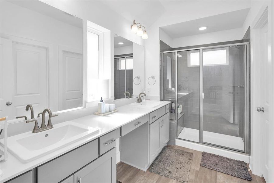 Furnished interior view inside a new home in Garden Collection at Union Park, Little Elm (Image 26).