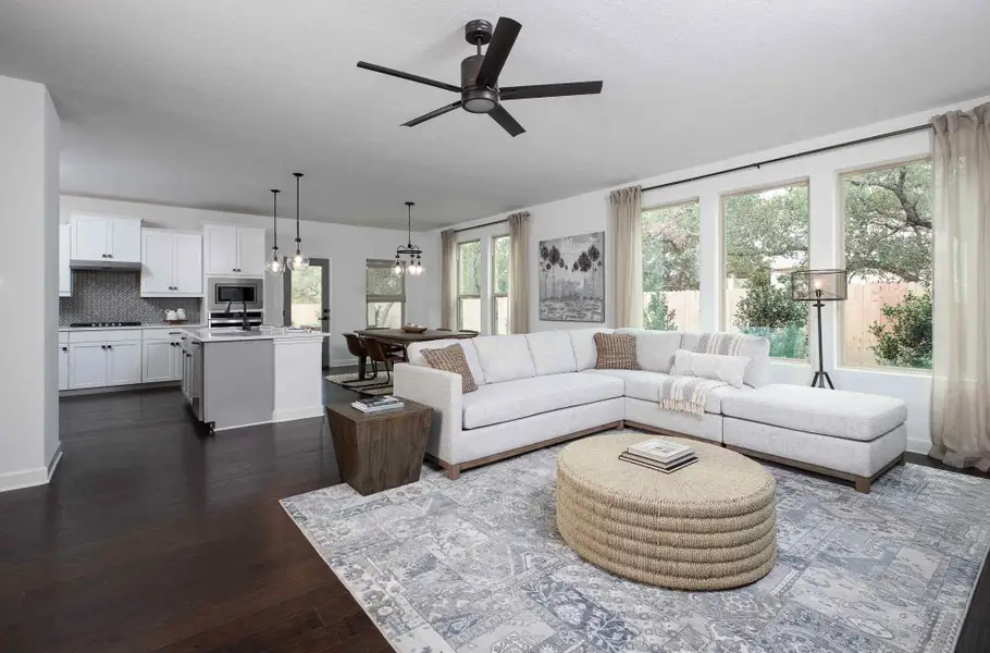 Representative furnished interior of a home built from the Pecos by Ashton Woods in Megan's Landing, Castroville (Image 3).