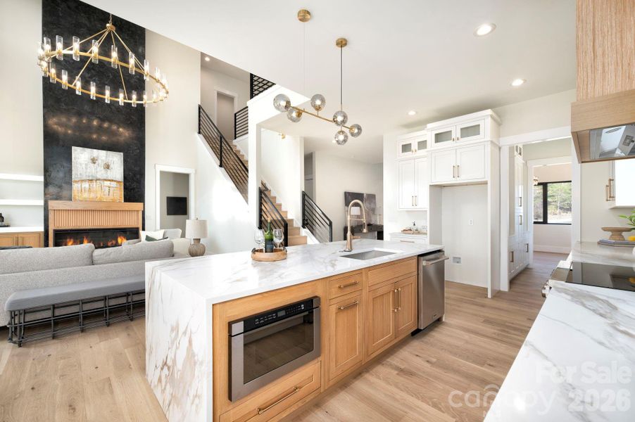 Furnished interior view inside a new home in , Weaverville (Image 30).