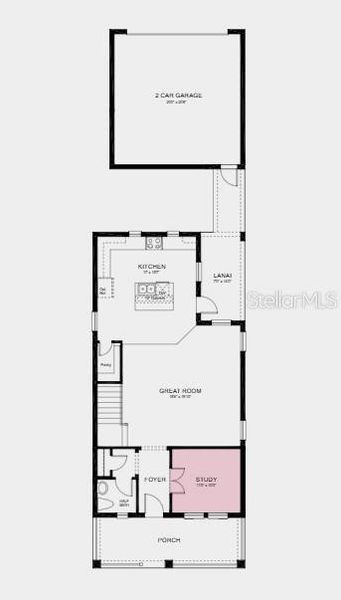 2D floor plan layout of this home in Harvest at Ovation, Winter Garden, FL (Image 2). 2D floor plan layout of this home in Harvest at Ovation, Winter Garden, FL (Image 2).
