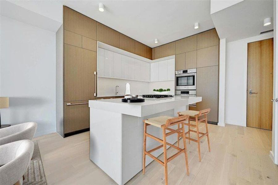 Furnished interior view inside a new home in The Linden Residences, Austin (Image 13). Furnished interior view inside a new home in The Linden Residences, Austin (Image 13).