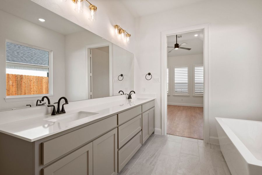 Representative furnished interior of a home built from the Ashley by Our Country Homes in Parks of Aledo, Aledo (Image 15).