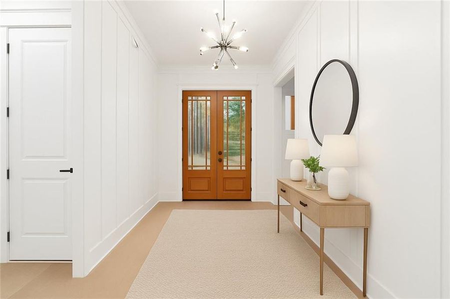 Furnished interior view inside a new home in , Cumming (Image 7).