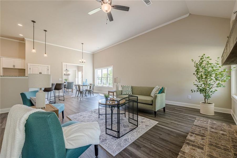 Furnished interior view inside a new home in , Covington (Image 14).