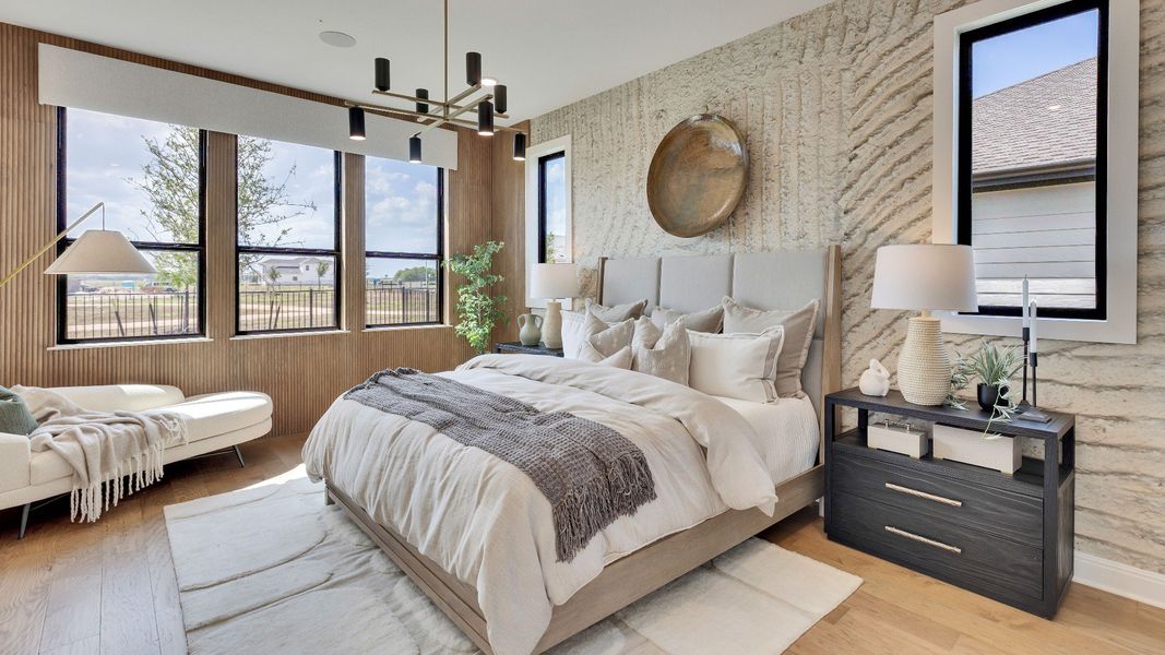 Representative furnished interior of a home built from the Elm by DRB Homes in Anthem, Kyle (Image 23).