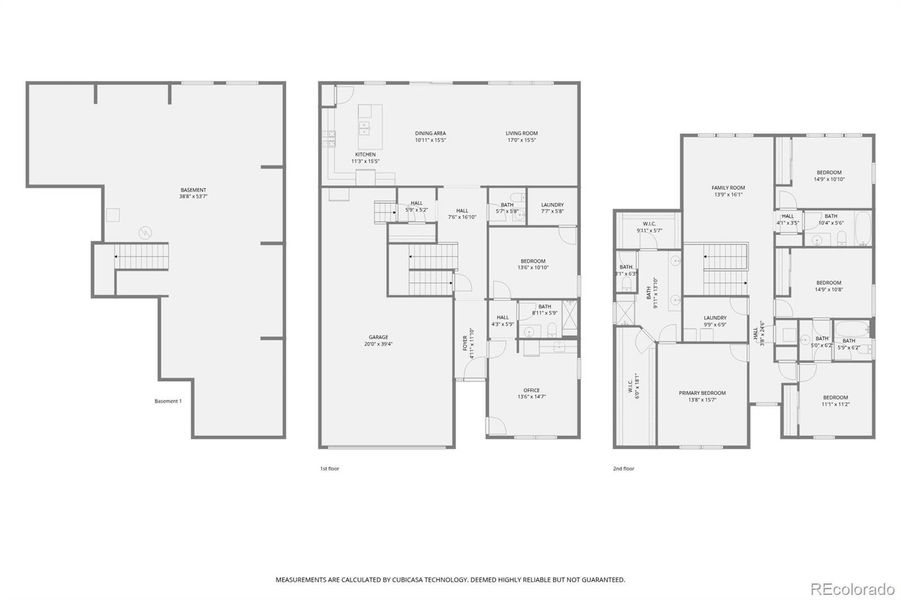2D floor plan layout of this home in Newlin Crossing, Parker, CO (Image 7).