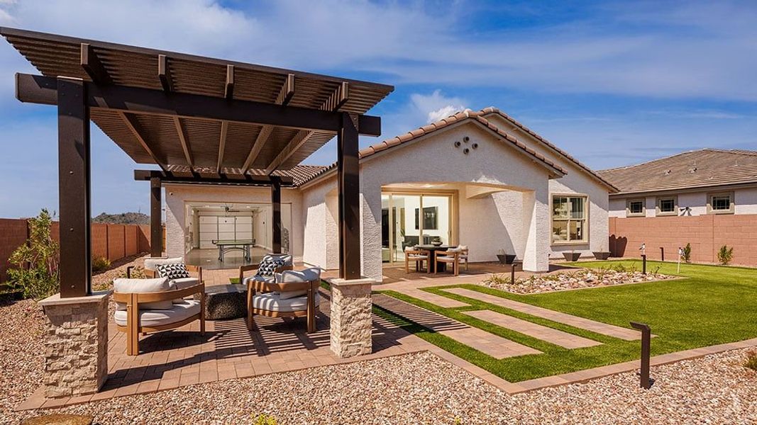 Representative exterior details of a home built from the Compass by Taylor Morrison in Alamar, Avondale (Image 3).
