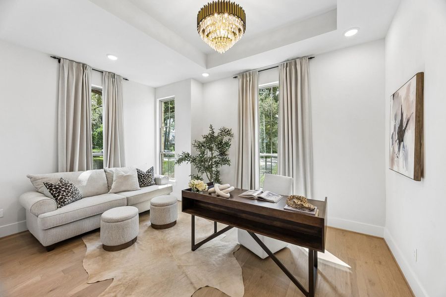 Furnished interior view inside a new home in , Houston (Image 9).