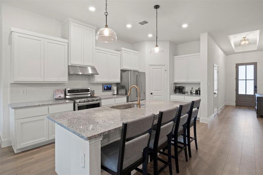 Furnished interior view inside a new home in , Saginaw (Image 12).