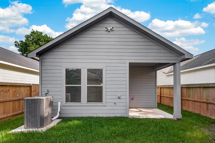 Exterior details and patio area of a home in , Houston (Image 22). Exterior details and patio area of a home in , Houston (Image 22).