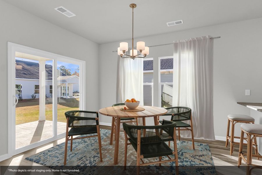 Furnished interior view inside a new home in Fairway Woods at Wyboo, Manning (Image 9).