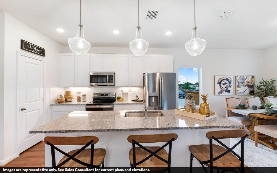 Furnished interior view inside a new home in Sweetgrass Village, Crosby (Image 7).