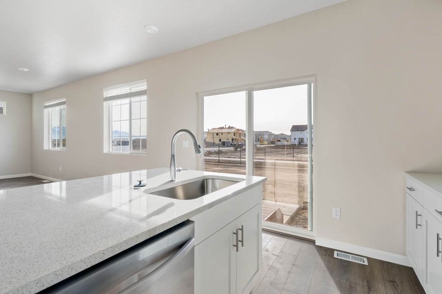 Furnished interior view inside a new home in Thompson River Ranch, Johnstown (Image 7).