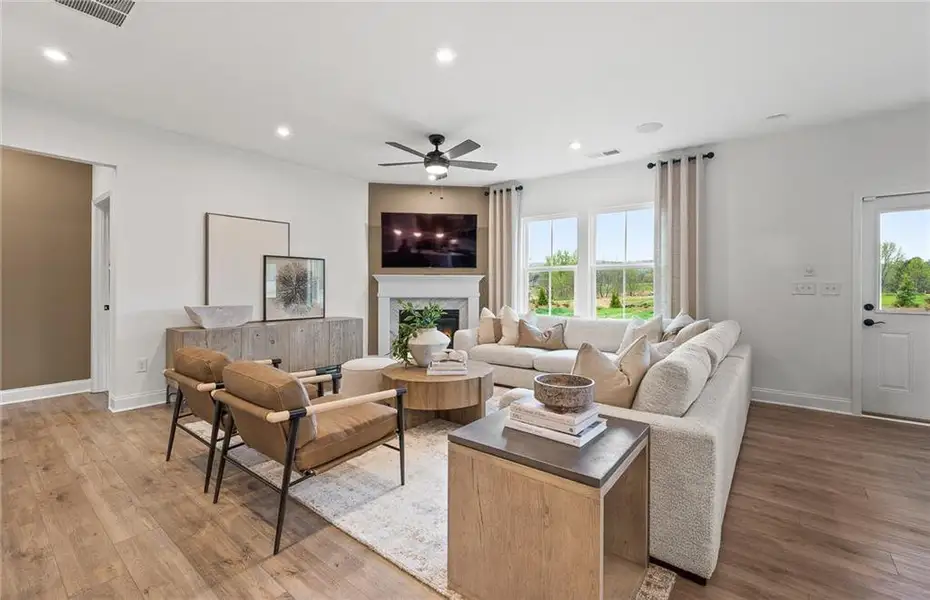 Furnished interior view inside a new home in Briar Creek, Atlanta (Image 9).