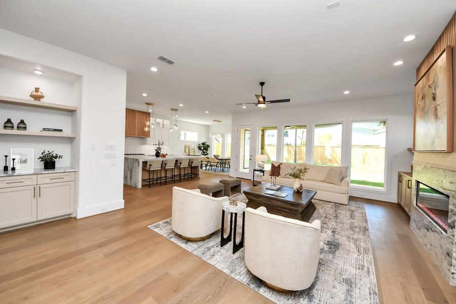 Furnished interior view inside a new home in , Houston (Image 38).
