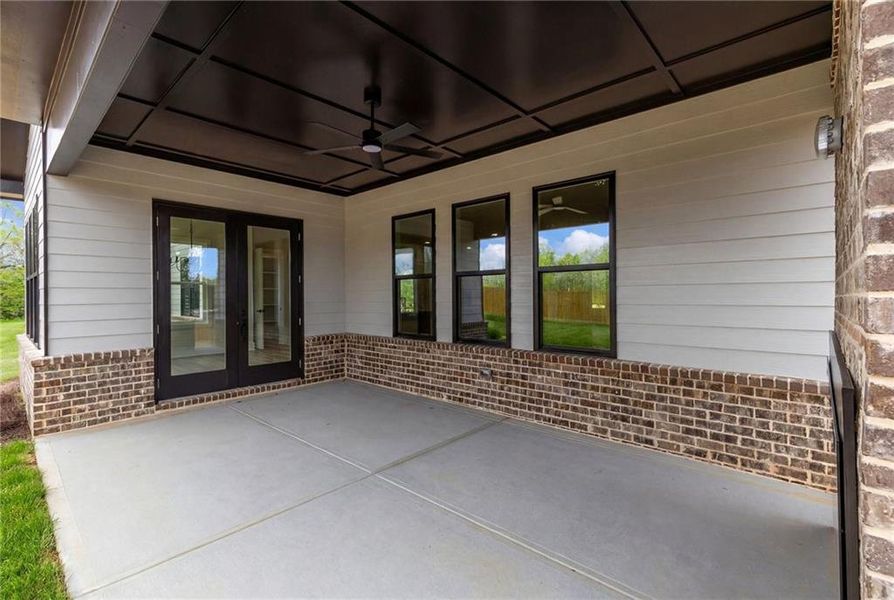 Exterior details and patio area of a home in , Pendergrass (Image 3).
