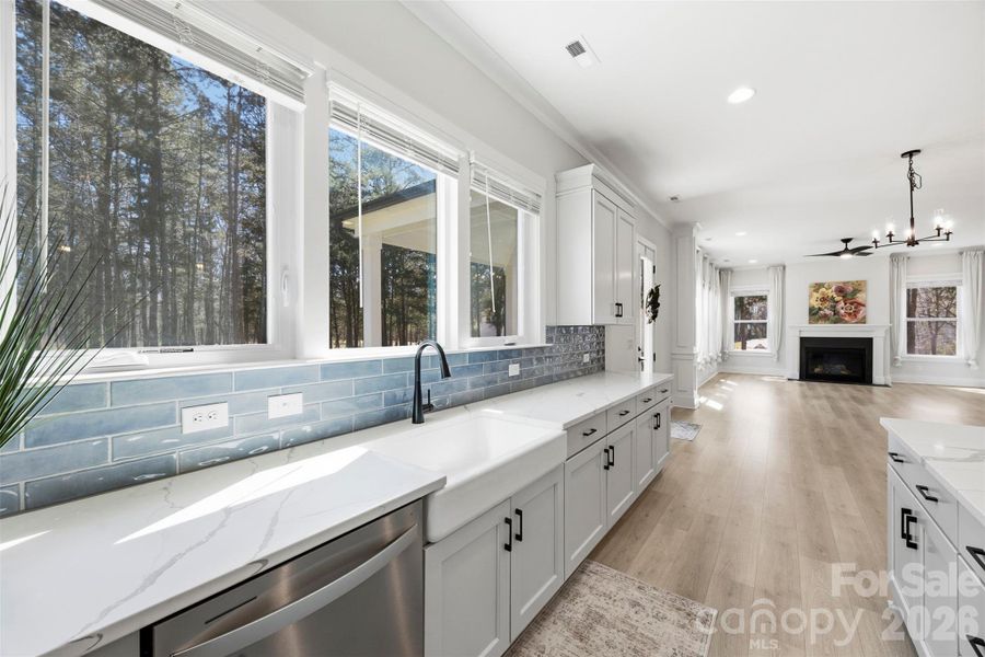 Tons of Natural Light & Wooded views